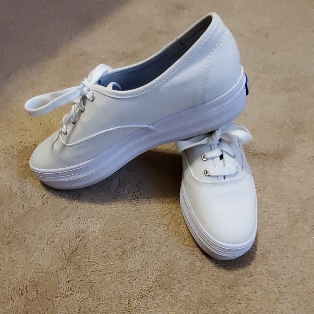 White Platform Keds